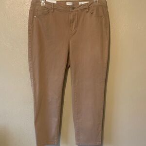 41. J. Jill size 16P Tan Vicuña Ankle Jeans for Women NWT